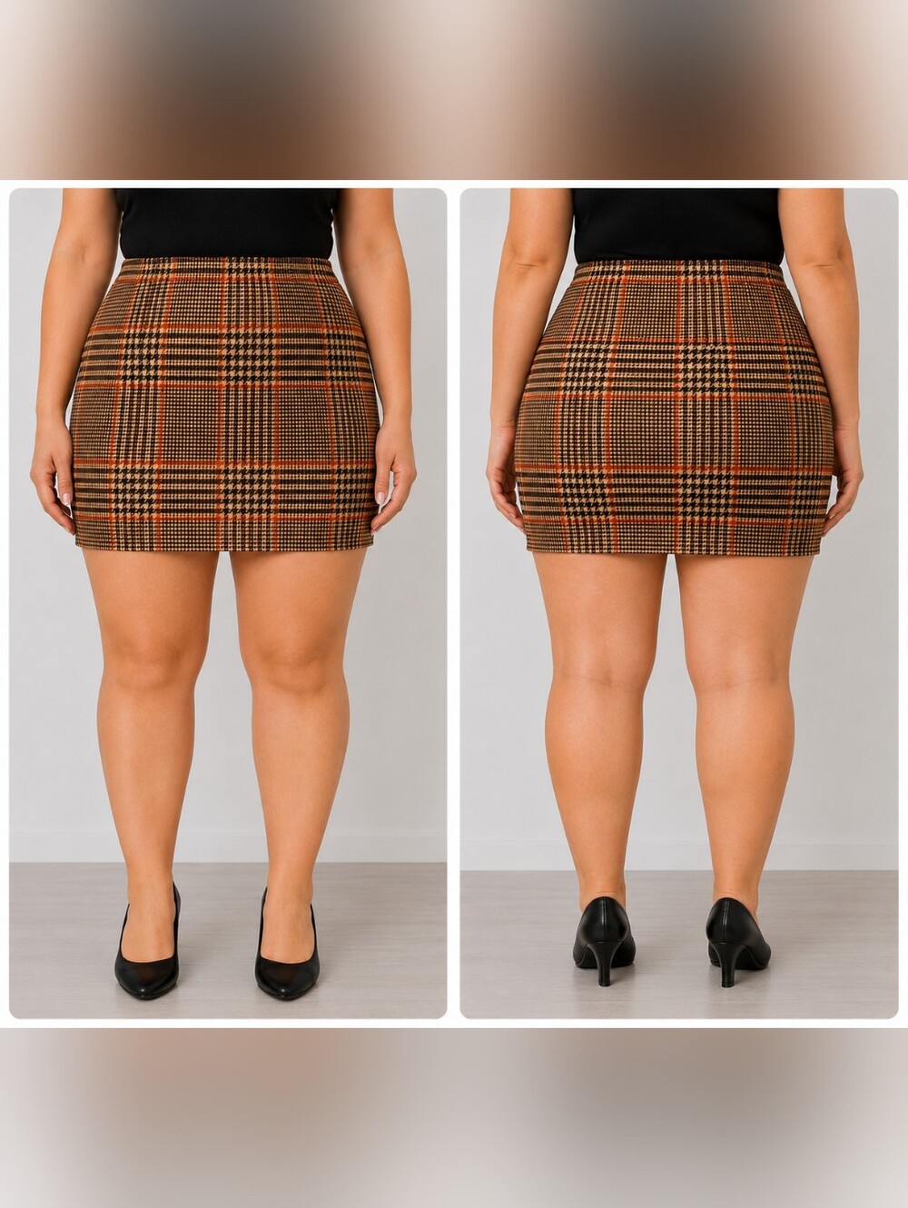 🍈 Forever 21+ Plaid Skirt – 2X
